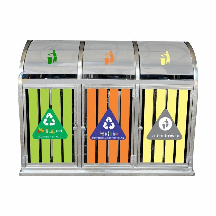 Thùng rác công nghiệp phân loại giúp quản lý chất thải hiệu quả